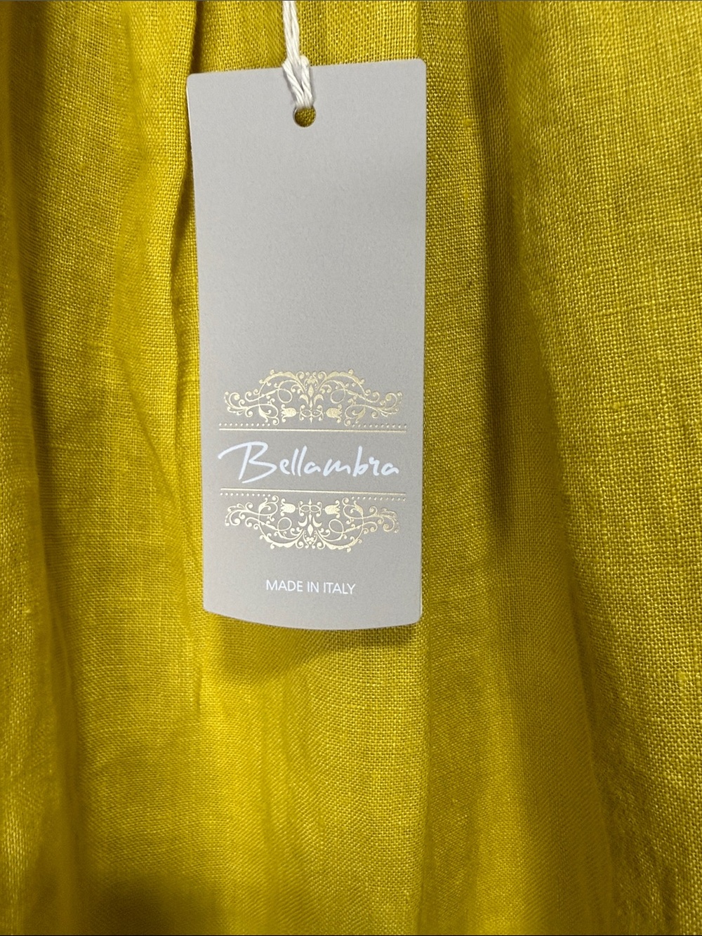 Yellow Linen Halter Camisole - PTP 20 - Picture 6 of 6